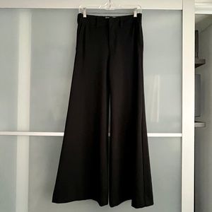 Anthropologie Black Wide-Leg Trousers 26" Waist